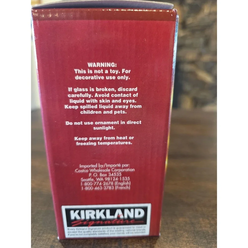 Kirkland Gingerbread House Water Globe Ornament In Box